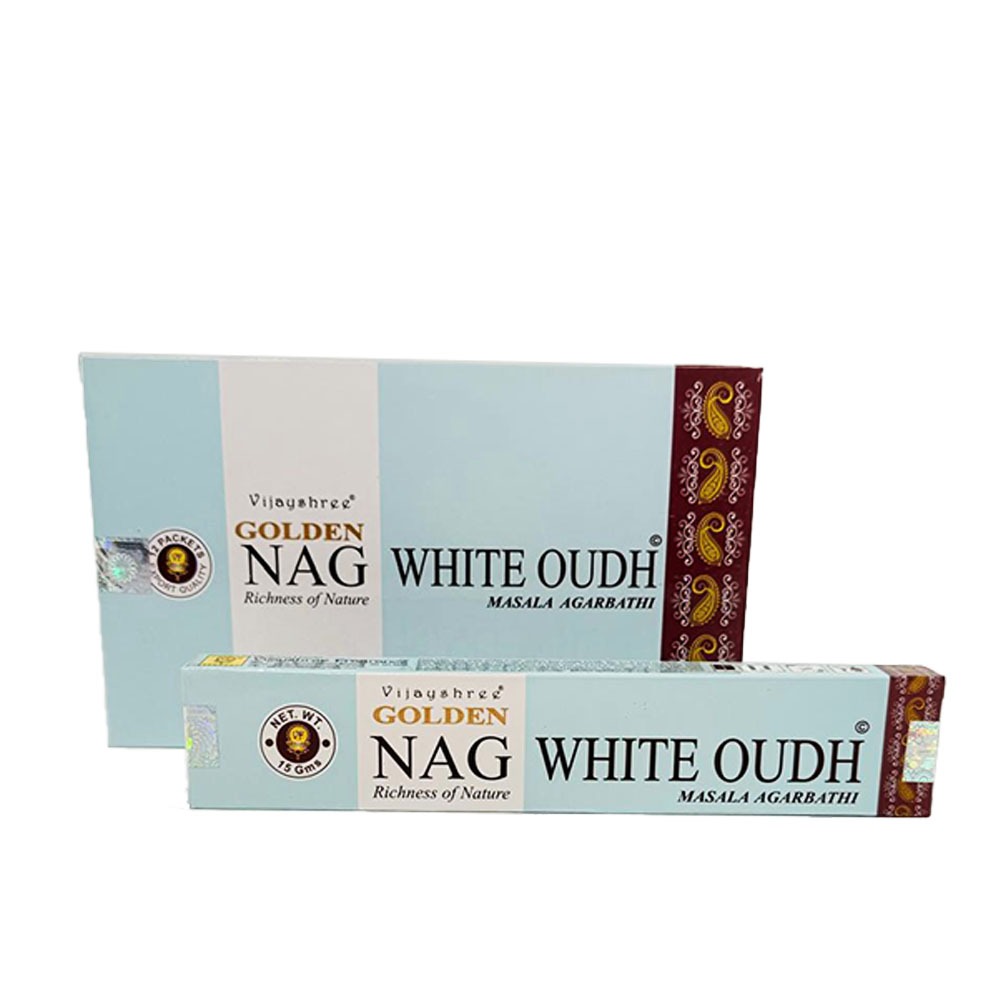 Vijayshree Golden Nag White Oudh Incense - 15g